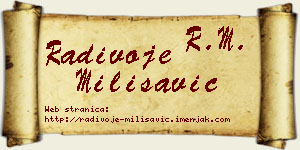 Radivoje Milisavić vizit kartica